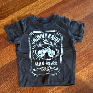 Johnny Cash Kids Graphic Tee - Black